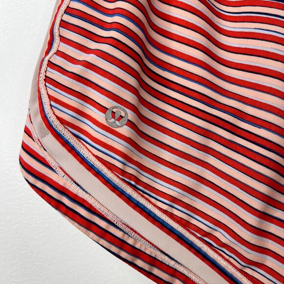 Lululemon Athletica Make A Move Shorts Twisted Dune Striped Pink Alarming Size 4 - Picture 5 of 16